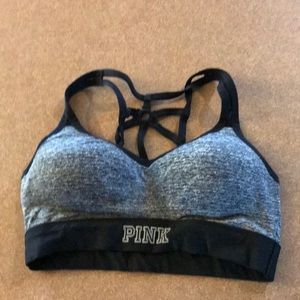 Pink sports bra